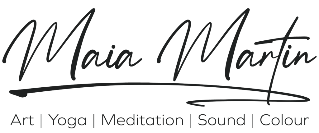 Maia Martin logo art yoga meditation sound colour